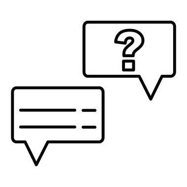 İleti sohbet vektör illüstrasyonlu konuşma balonu