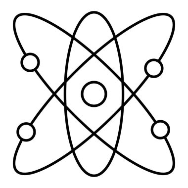 atom. Web simgesi basit tasarım