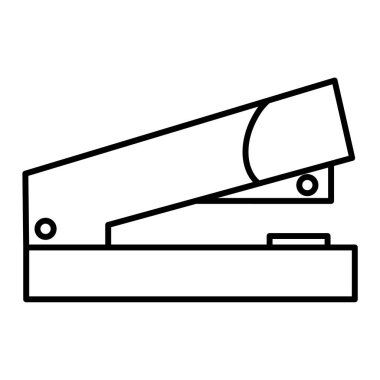 Zımba simgesi. Ağ için ahşap vektör simgelerinin özet çizimi