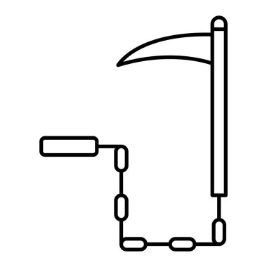 Bir beyzbol ikonunun vektör illüstrasyonu