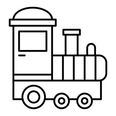 tren simgesi vektör illüstrasyonu