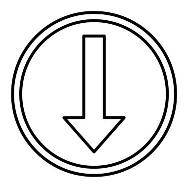 Ok simgesi. Web için ok vektör simgelerinin özet çizimi