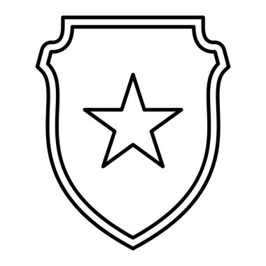 kalkan ikon vektör illüstrasyonu