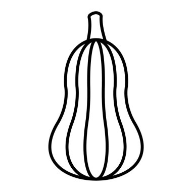 balkabağı ikonu. Web için soğan vektör simgelerinin özet çizimi