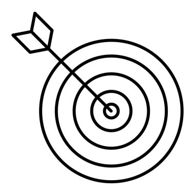 hedef simge vektör illüstrasyonu