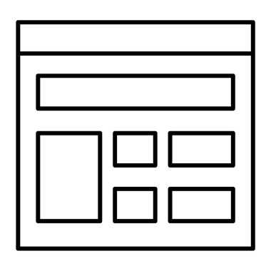 İş. Web simgesi basit illüstrasyon