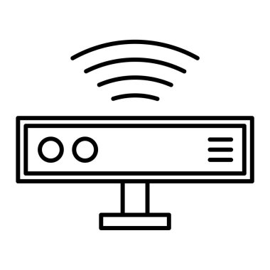 bilgisayar ağ simgesi vektör illüstrasyonu