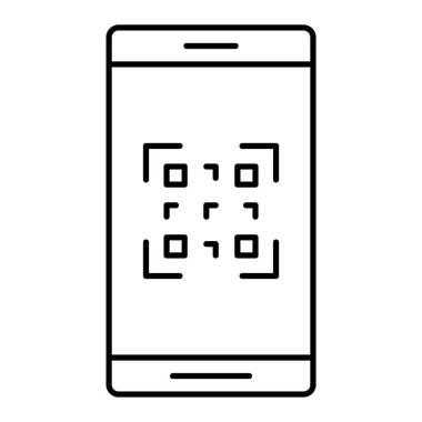 Akıllı telefon. Web simgesi basit illüstrasyon