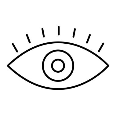 Göz vektör satırı simgesi