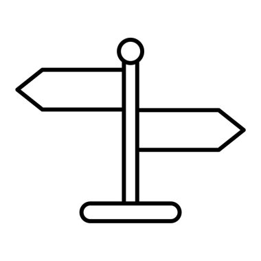 İşaret levhası Web simgesi basit illüstrasyon