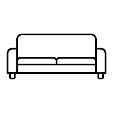 kanepe ikonu vektör illüstrasyonu