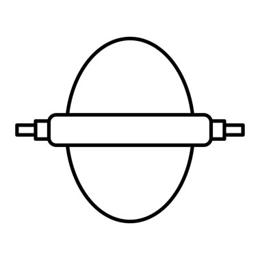 İnce çizgi simgesinin vektör çizimi