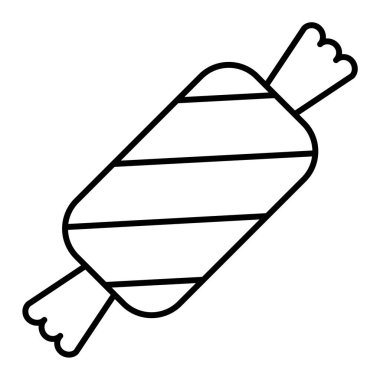 Şeker ikonu. Web için şeker vektör simgelerinin özet çizimi