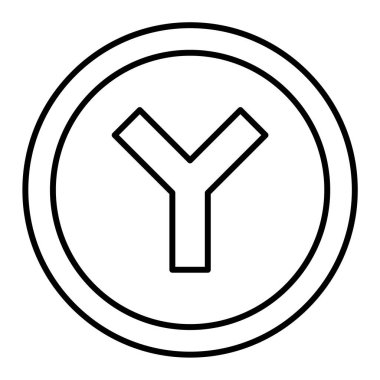 Modern yol simgesinin vektör illüstrasyonu 