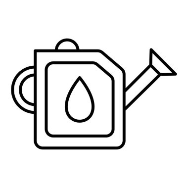 Petrol varili ikonu. Web için gaz pompası vektör simgelerinin özet çizimi