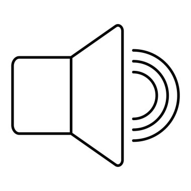 ses simgesi vektör illüstrasyonu