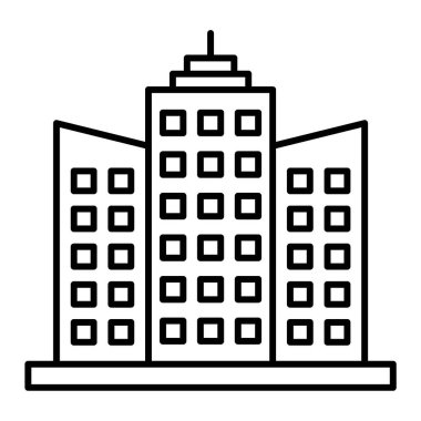 Bina. Web simgesi basit tasarım