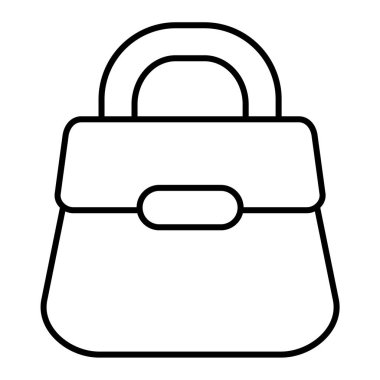 El çantası. Web simgesi basit illüstrasyon