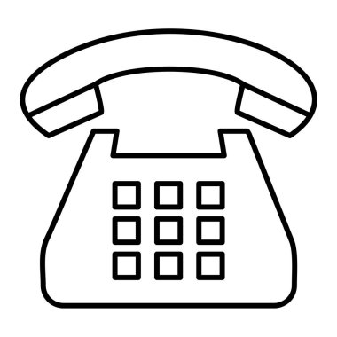 Telefon simgesi. vektör illüstrasyonu