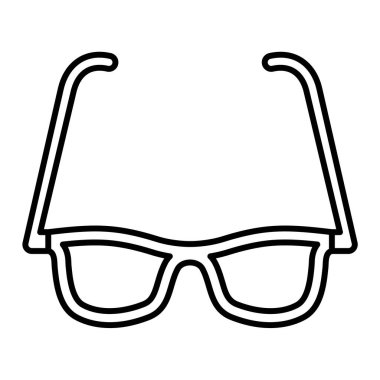 gözlük ikonu vektör illüstrasyonu