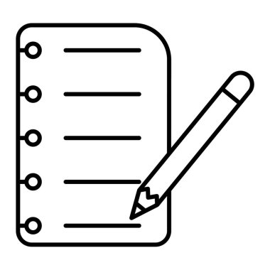 Kalem simgesi vektör illüstrasyon tasarımı