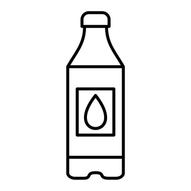 Şişe simgesinin vektör illüstrasyonu