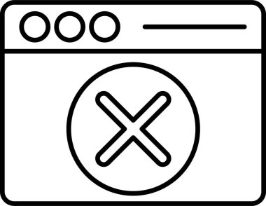 Basit bir simgenin vektör illüstrasyonu