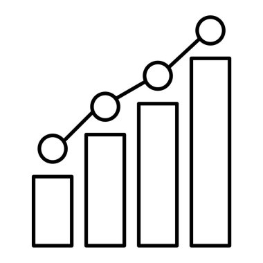 bar çizelgesi simgesi, vektör illüstrasyonu