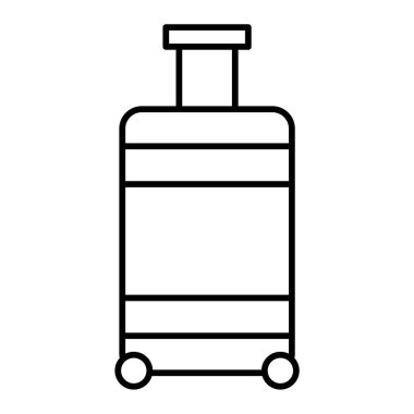 seyahat valizi ikon vektör çizimi tasarımı