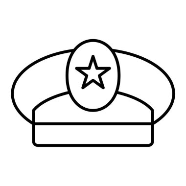 Bir yıldız şapkasının vektör illüstrasyonu