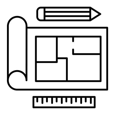 İnşaat. Web simgesi basit illüstrasyon