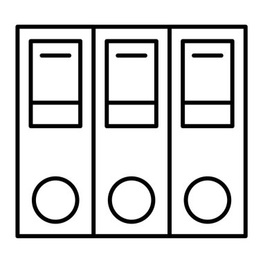 Ofis dizinleri simgesi. vektör illüstrasyonu
