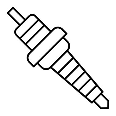 Beyaz arkaplanda inşaat aracı simgesi. çizgi vektör illüstrasyonu.