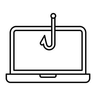 İleti vektör çizimine sahip dizüstü bilgisayar