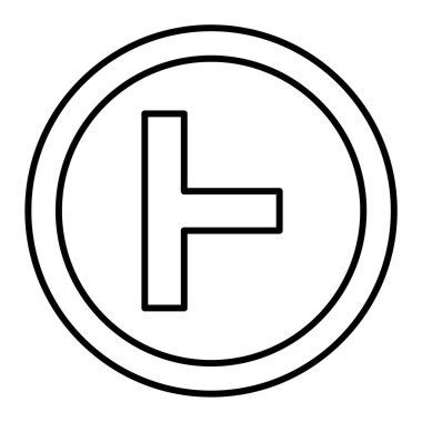 Modern yol simgesinin vektör illüstrasyonu 