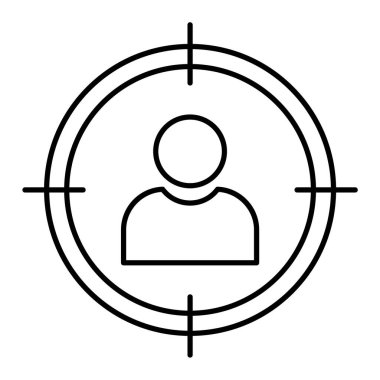 hedef simge vektör illüstrasyonu