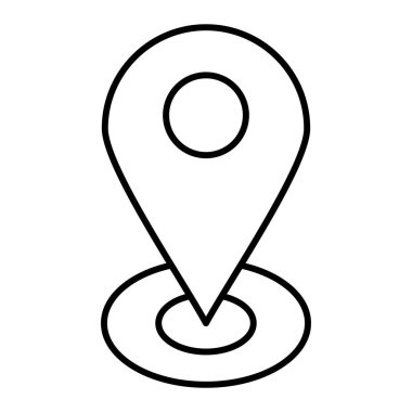 konum pin simgesi vektör illüstrasyonu