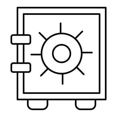 Güvenlik sistemi simgesi vektör illüstrasyonu