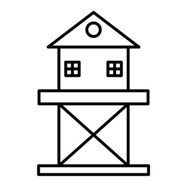 ev vektör simgesi. Resim beyaz arkaplanda izole edildi.