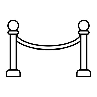 bariyer simgesi vektör illüstrasyonu