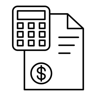 Finans. Web simgesi vektör illüstrasyonu