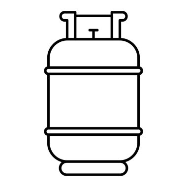 Su tankı ikonu. Web için gaz yakıcı vektör simgelerinin özet çizimi