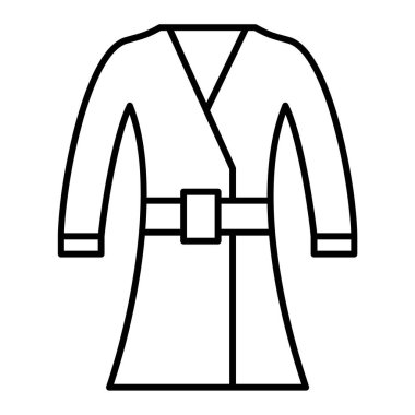 Kıyafet ikonu. Web için temizlik ekipmanı vektör simgelerinin basit çizimi