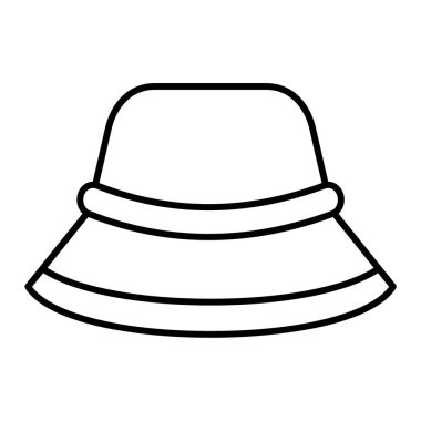 Şapka ikonu. Web için beysbol vektör simgelerinin özet çizimi