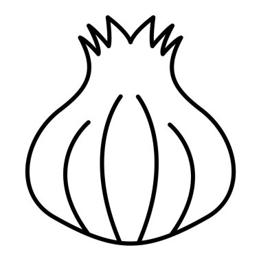 Soğan. Web simgesi basit illüstrasyon