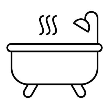 Küvet ikonu vektör illüstrasyonu