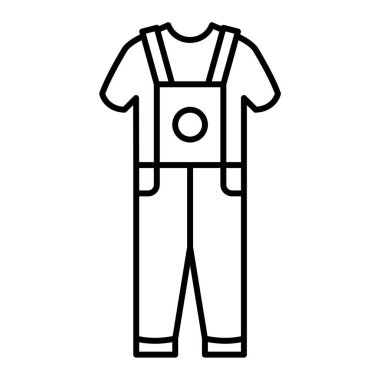 giysi simgesi vektör illüstrasyonu