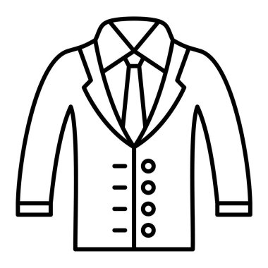 suit web simgesi basit illüstrasyon