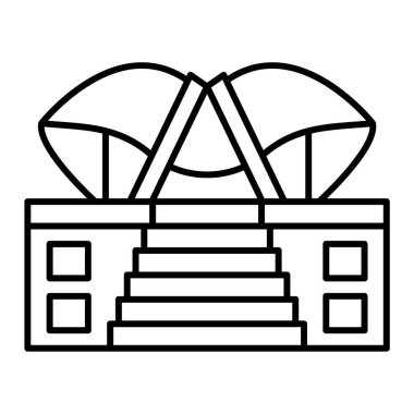 Bina. Web simgesi vektör illüstrasyonu