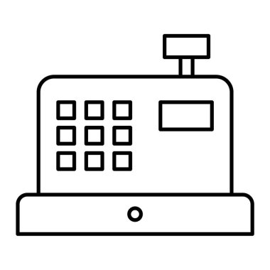 ATM satırı vektör simgesi
